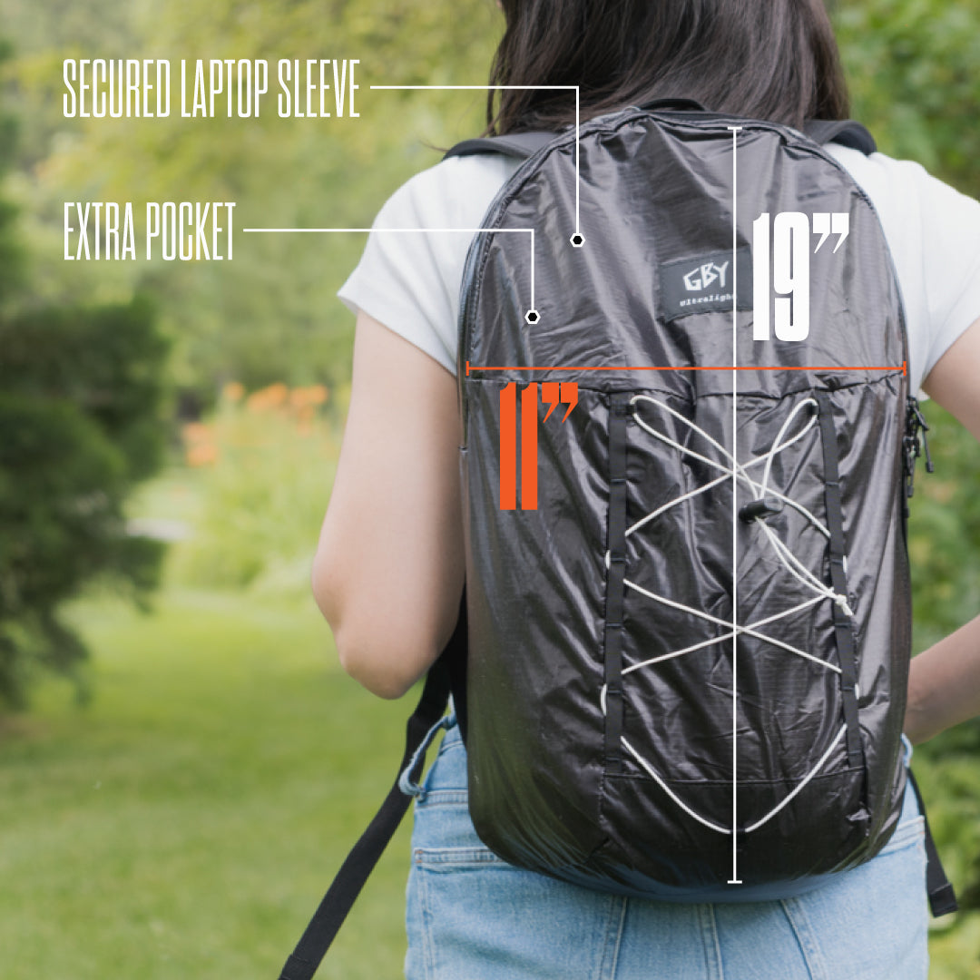 backpacking backpack with laptop sleeve GBY Ultralight Ultralight Laptop Day Pack